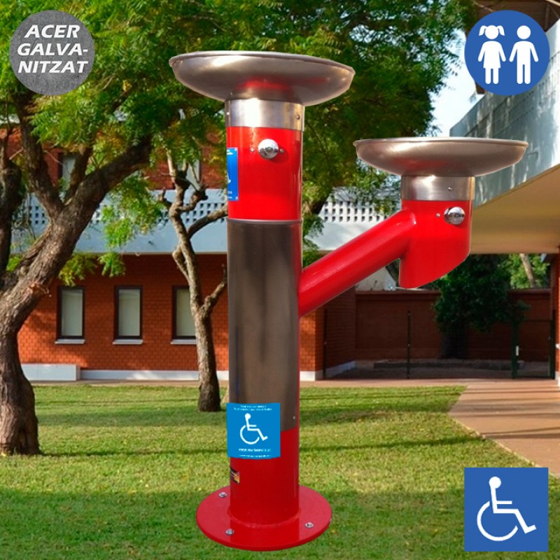 Font per escoles Parxís FP-02 Vermella